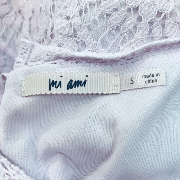 Mi Ami by Francesca’s Mini Lace Dress Mini Womens Pastel - Picture 8 of 11